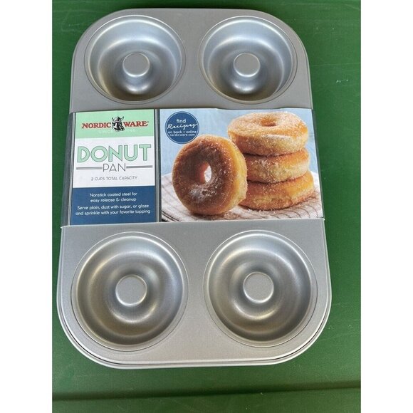 Nordic Ware Treat™ Nonstick Donut Pan 6 Holes NEW - Picture 2 of 3